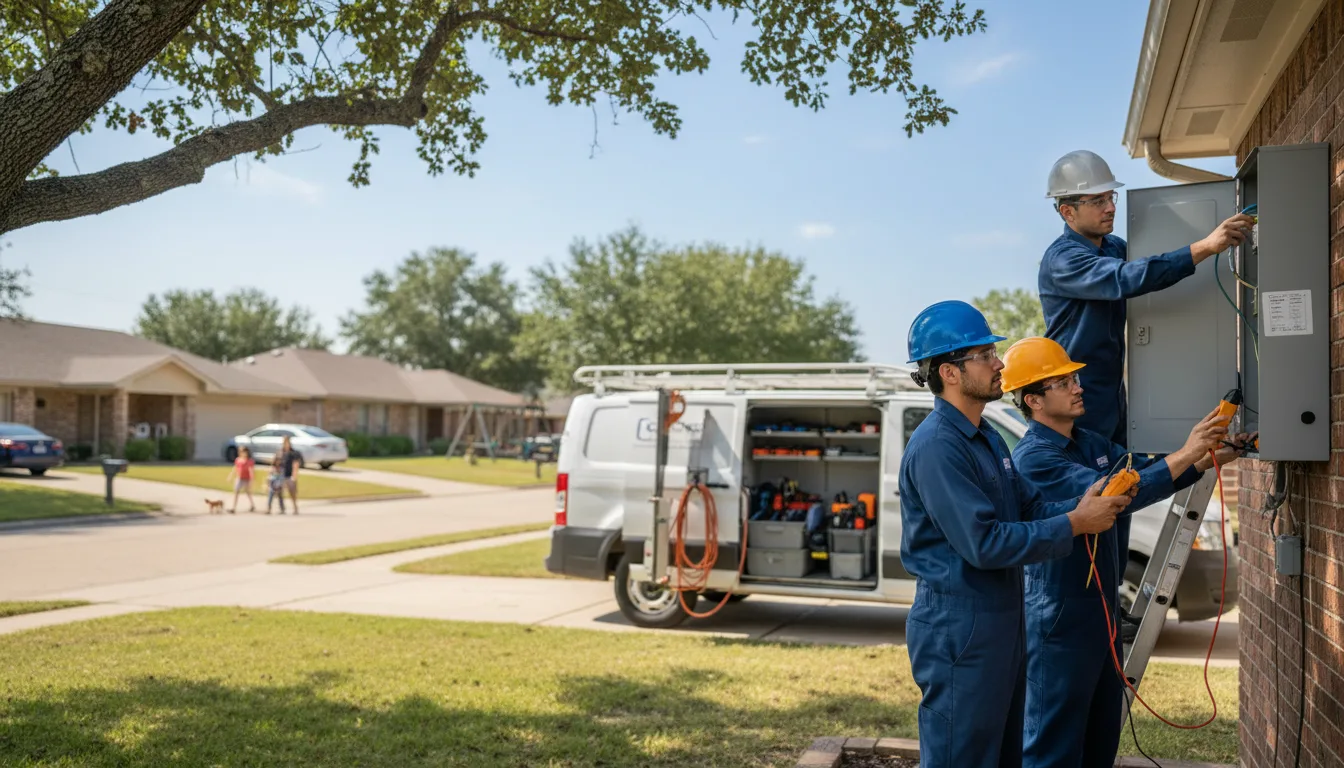 Certified electrician providing emergency electrical services in Lone Star, TX
